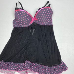NAVY/PNK/BLK Baby Dolls, M *P1043